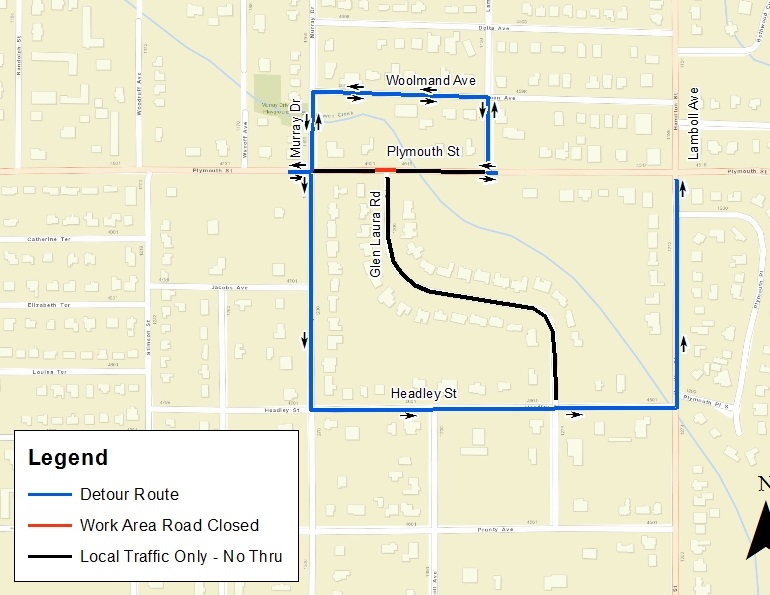 Plymouth and Glen Laura Project Map